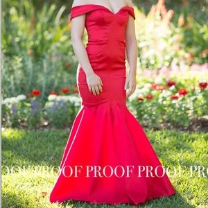 Red prom dress